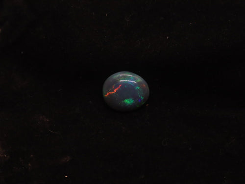 Lightning Ridge Natural Solid Dark Opal N5 - 16mm x 14mm 9.5 Carats - Ancient Creatures