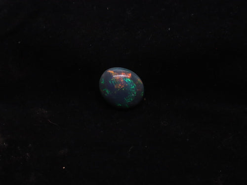 Lightning Ridge Natural Solid Dark Opal N5 - 16mm x 14mm 9.5 Carats - Ancient Creatures